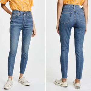 RE/DONE High Rise Ankle Crop Jeans
